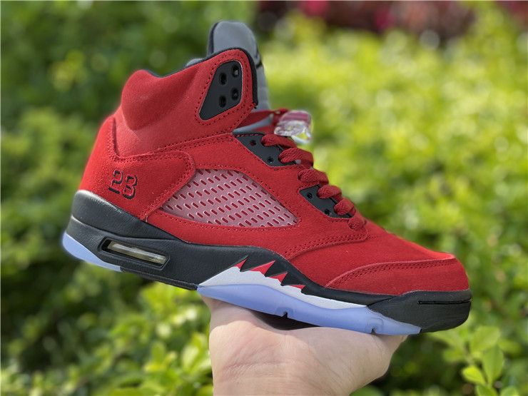 air jordan 5 retro red suede