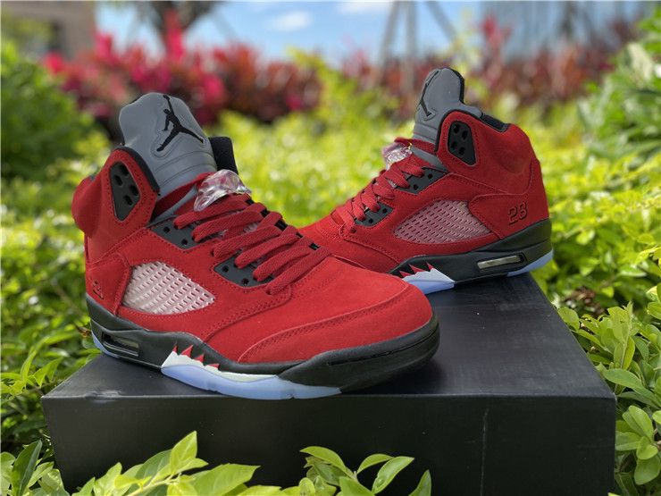 red suede jordan 5