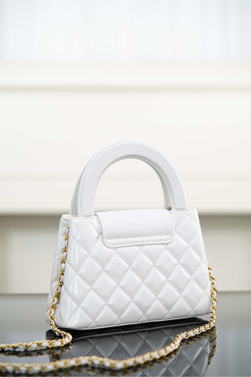 Chanel 23K Kelly White Handbag