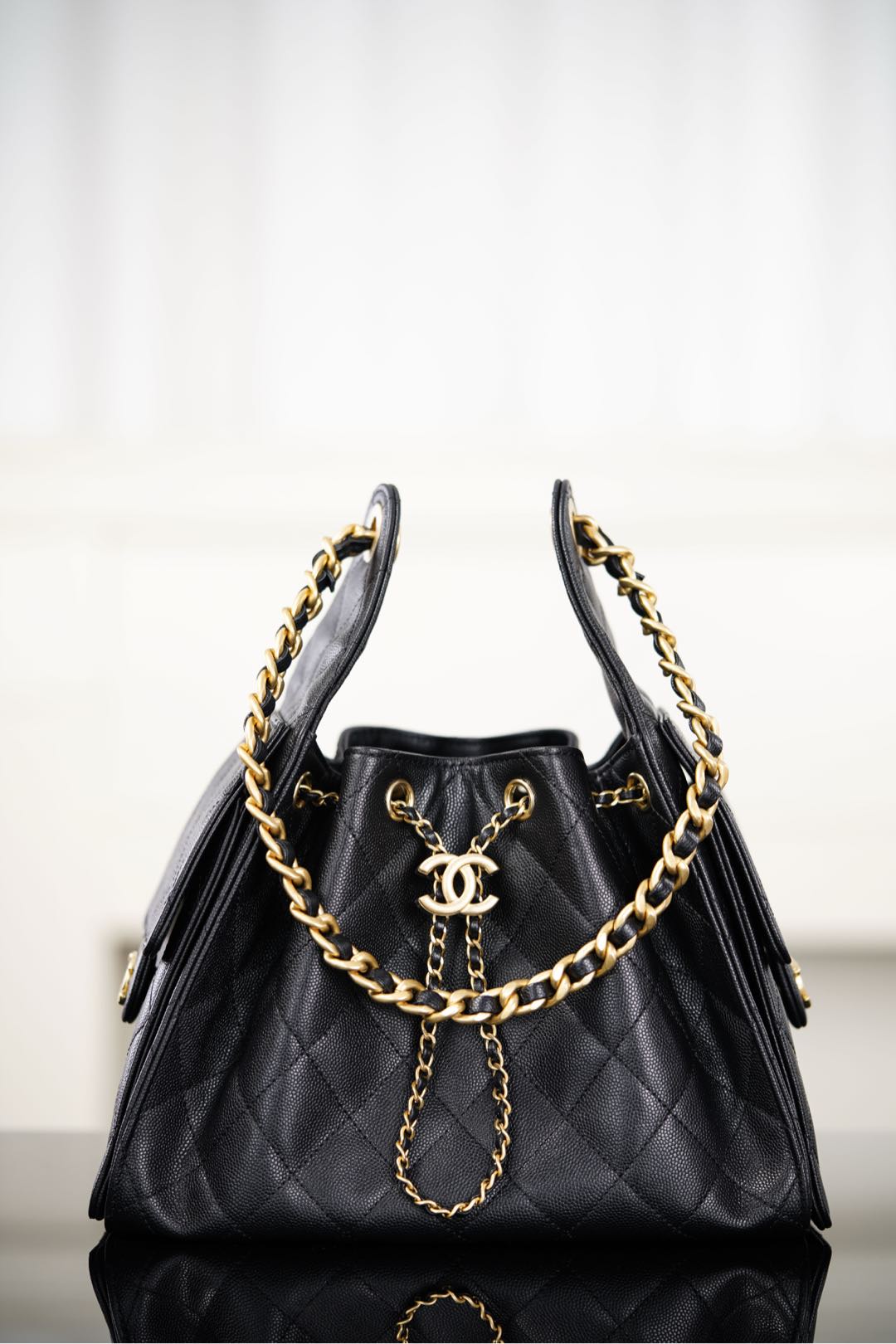 Chanel 25S Small Hobo Black
