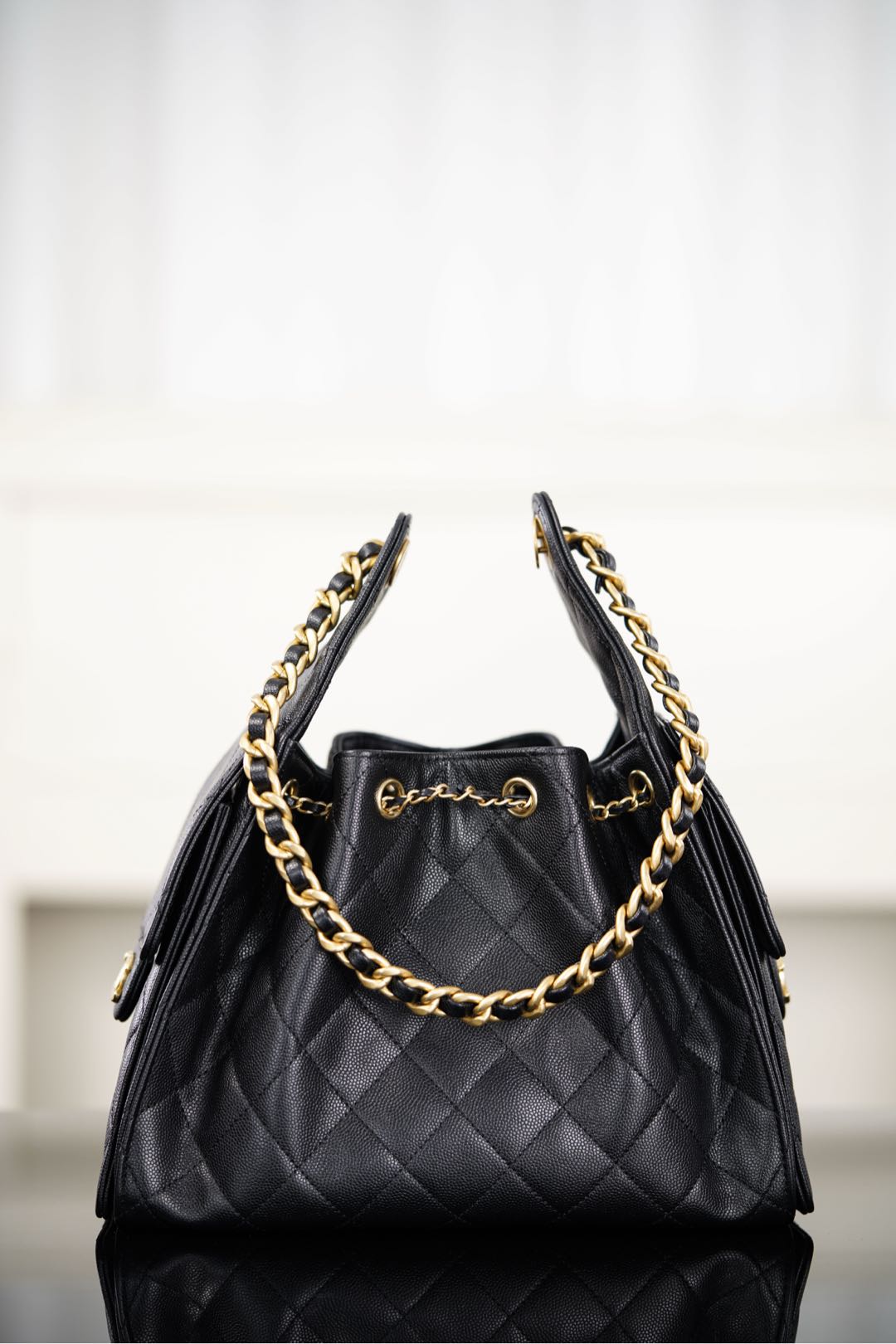 Chanel 25S Small Hobo Black