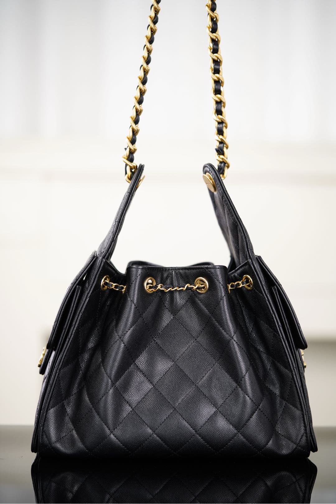 Chanel 25S Small Hobo Black