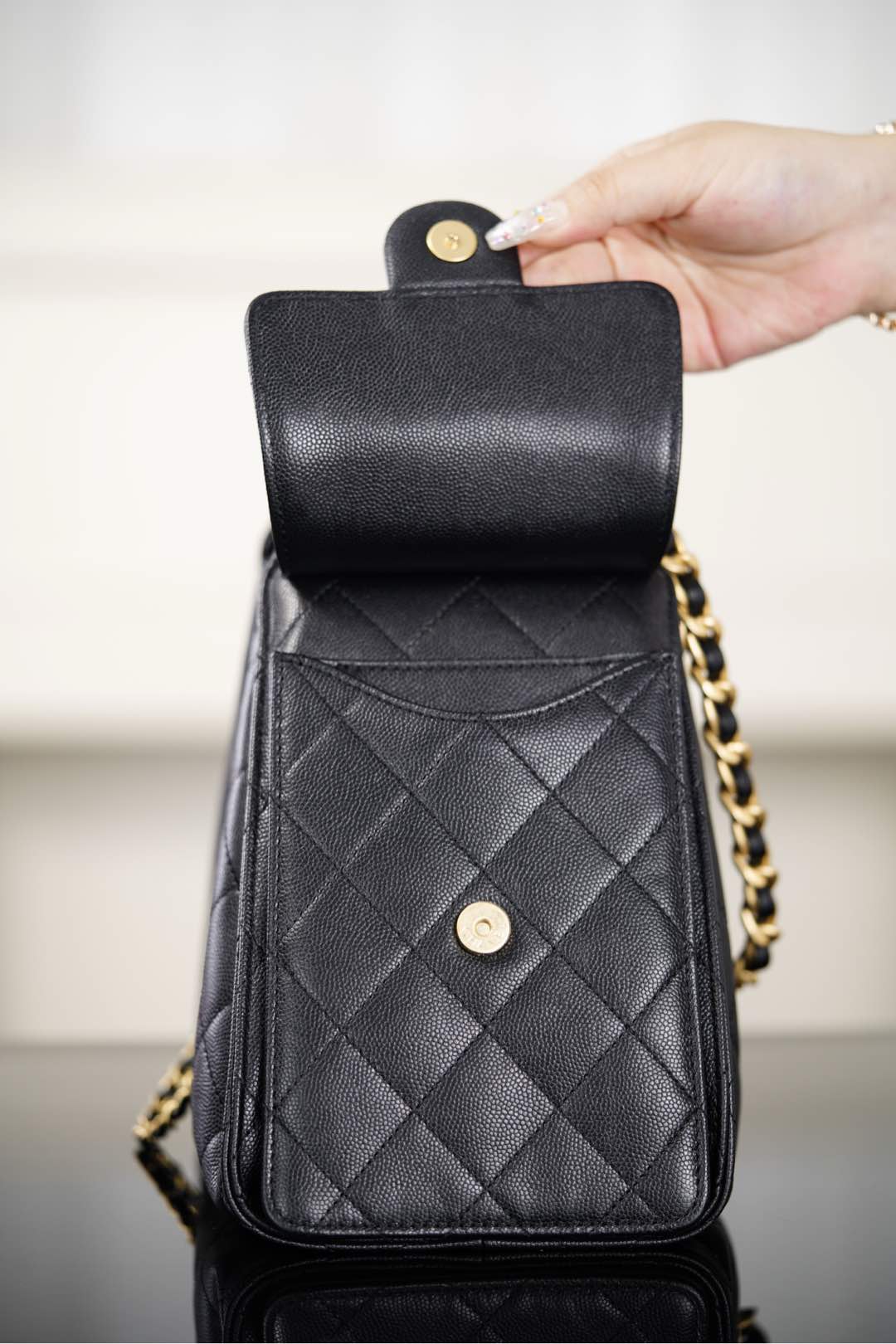 Chanel 25S Small Hobo Black