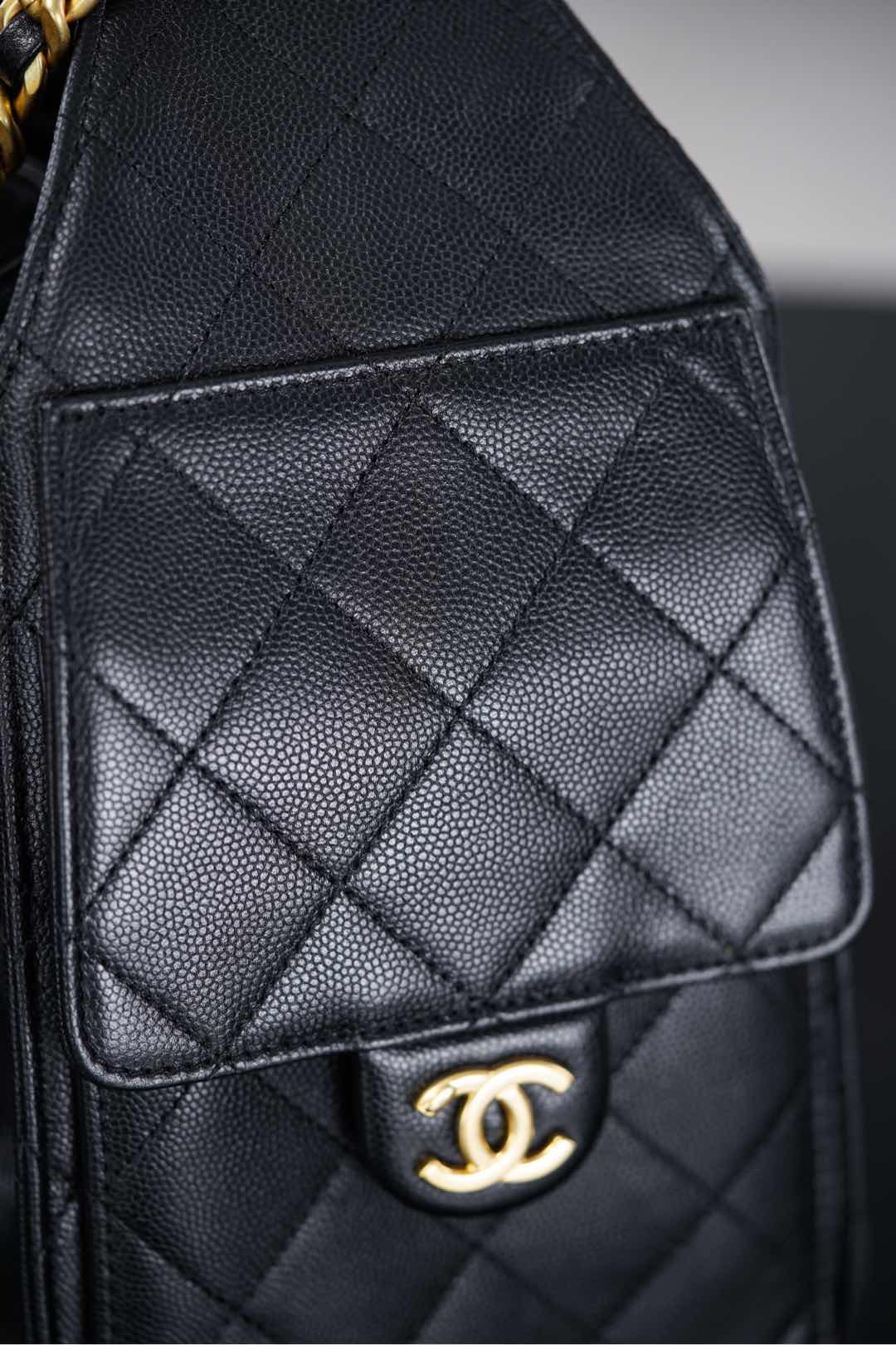 Chanel 25S Small Hobo Black