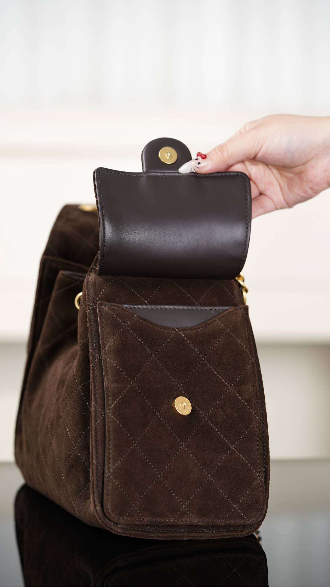 Chanel 25K Small Hobo Brown