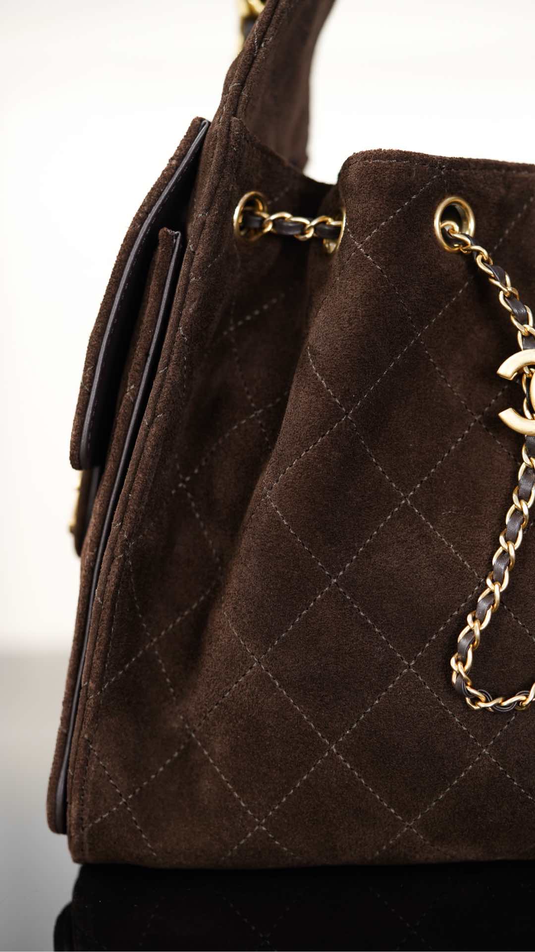 Chanel 25K Small Hobo Brown