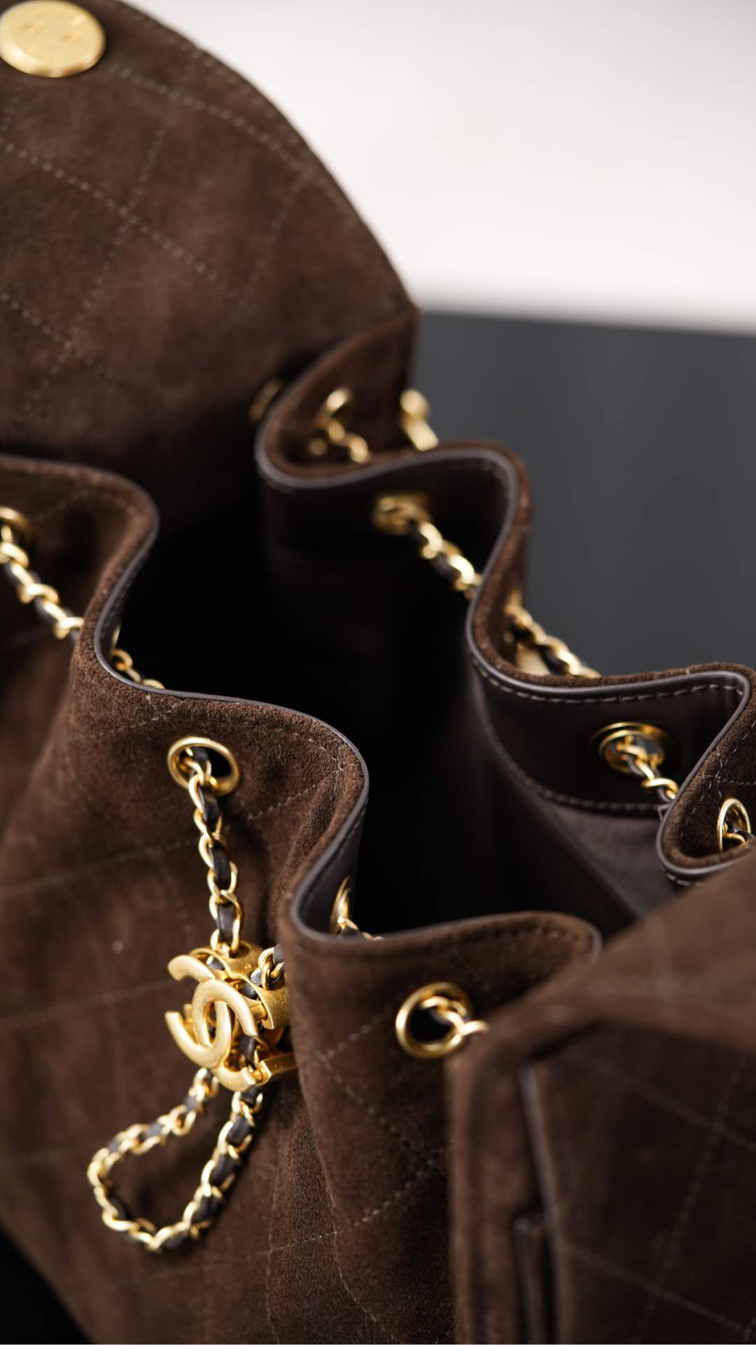 Chanel 25K Small Hobo Brown