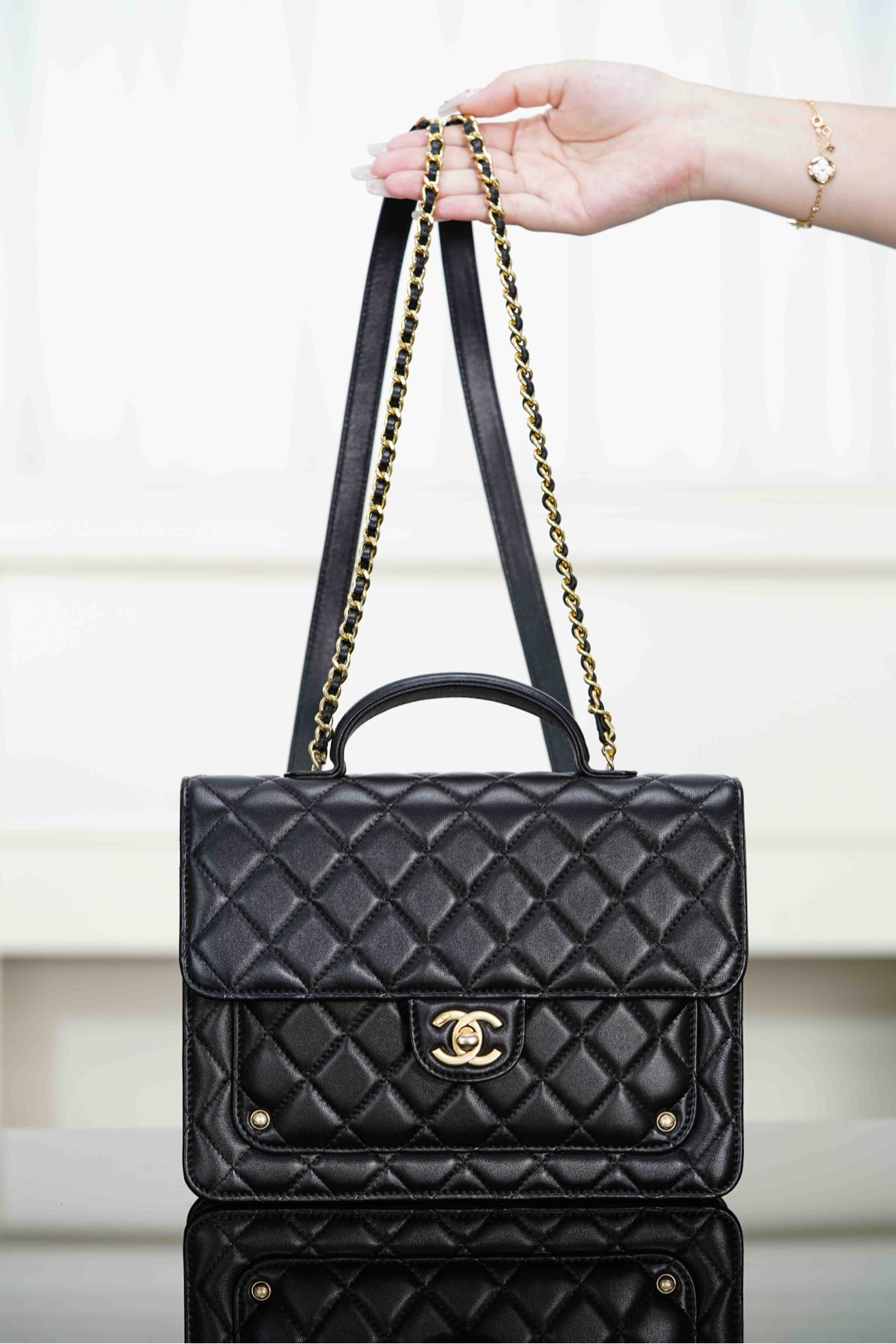 Chanel 25B Bag Black
