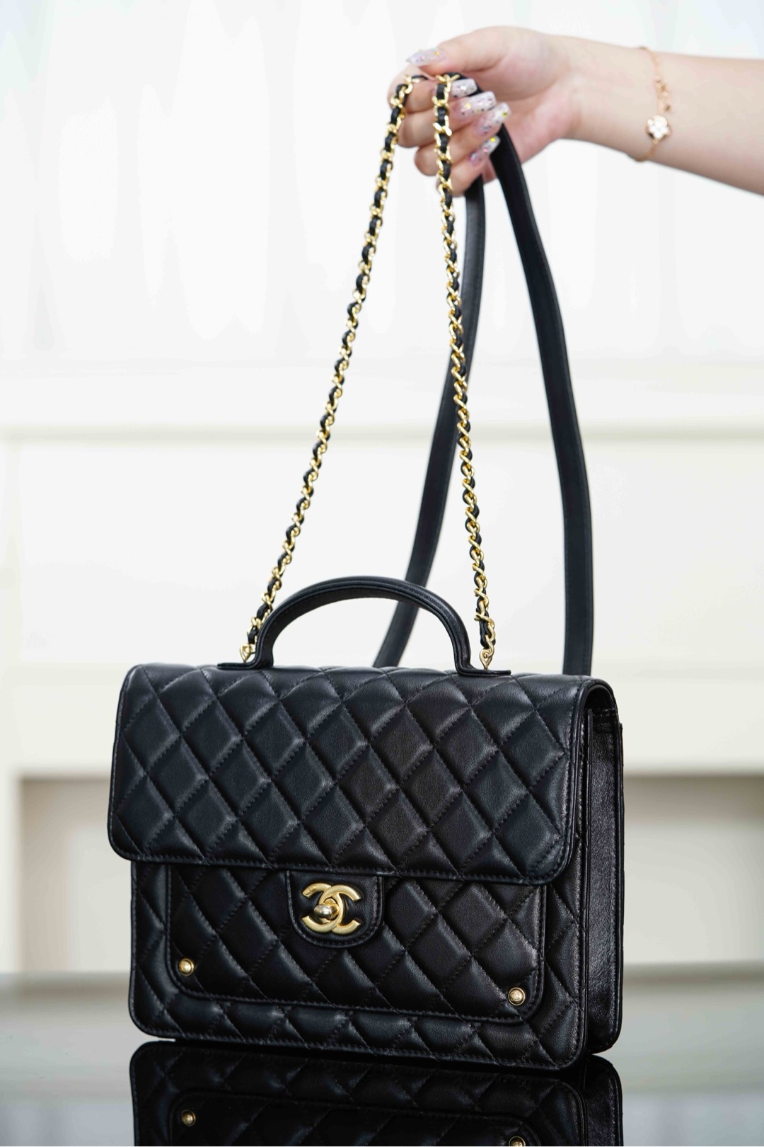 Chanel 25B Bag Black