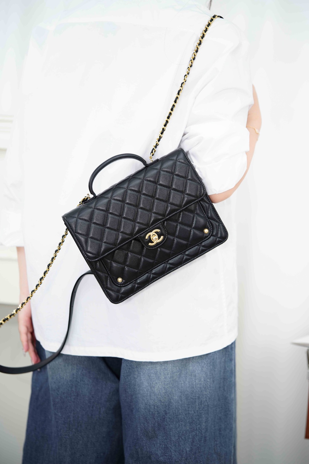 Chanel 25B Bag Black