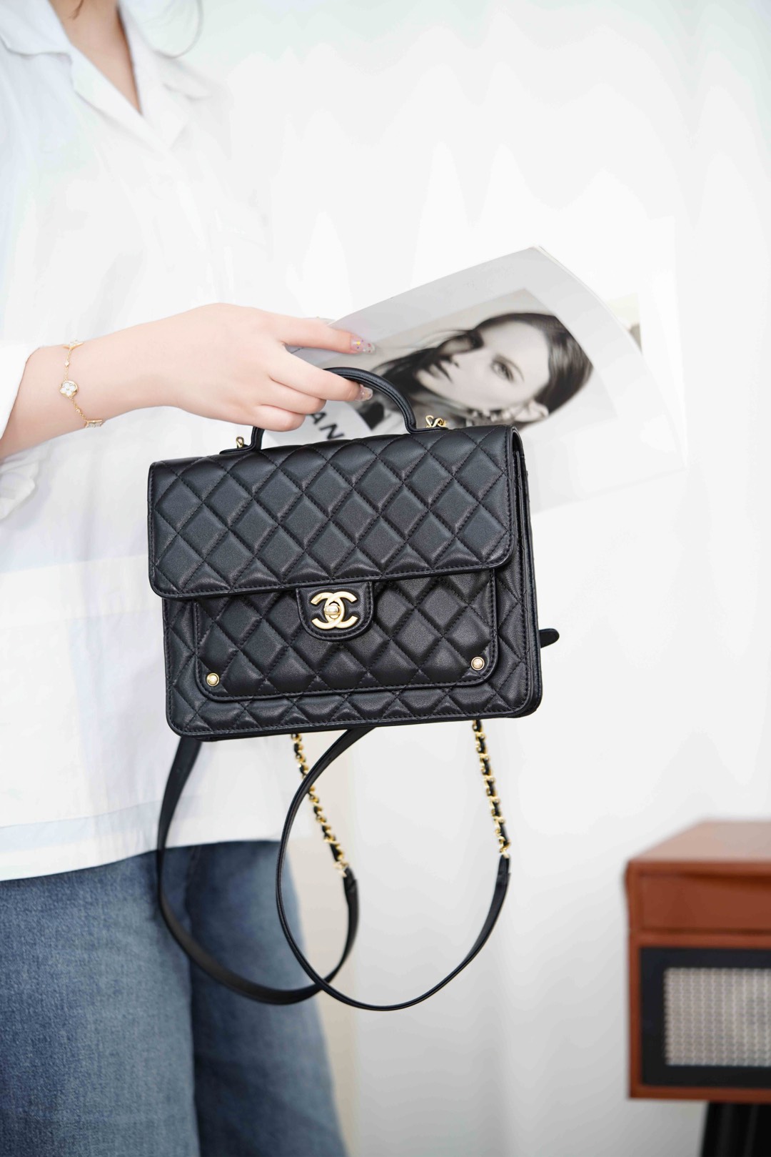 Chanel 25B Bag Black
