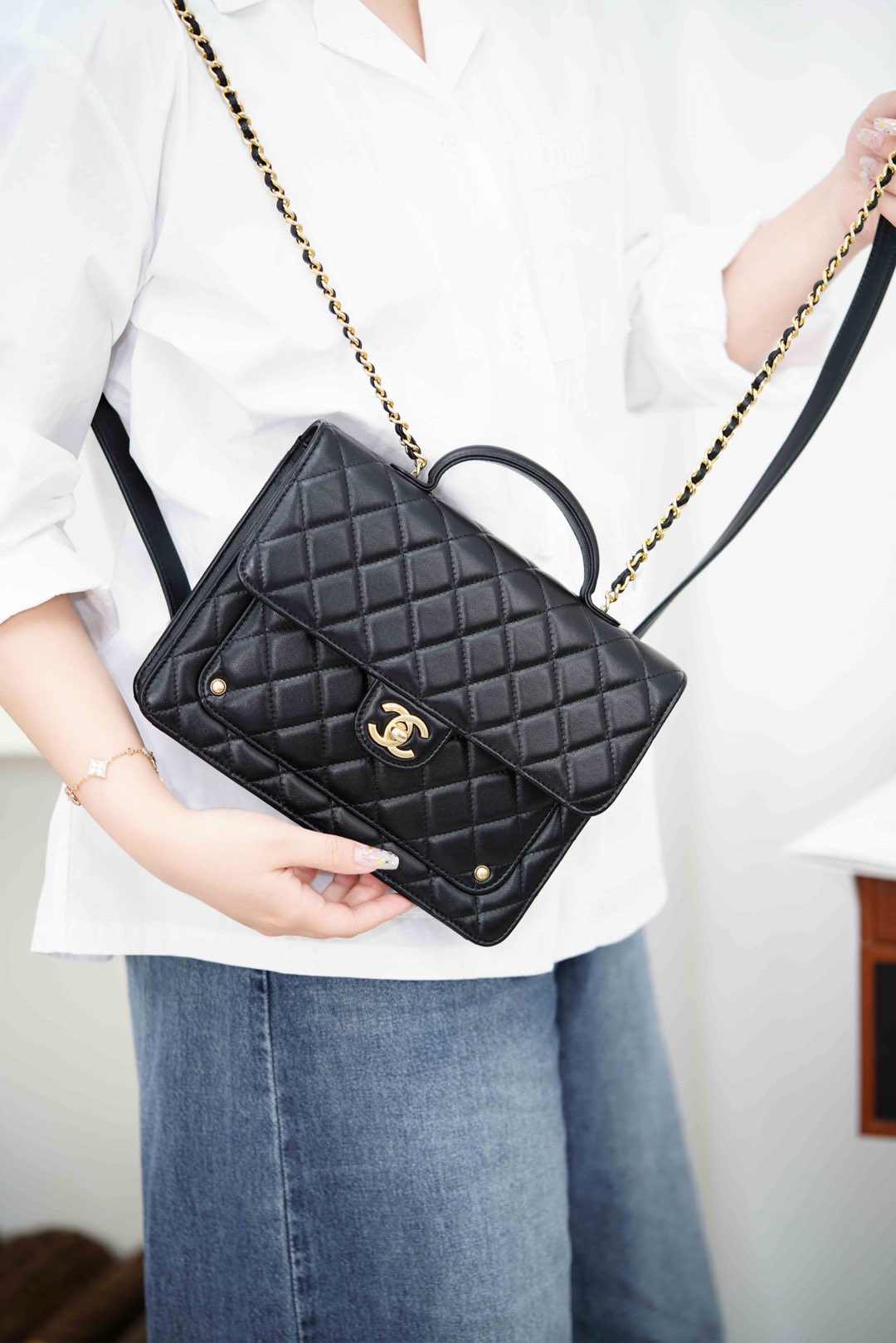 Chanel 25B Bag Black
