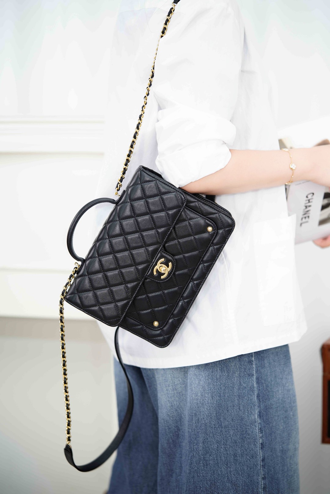 Chanel 25B Bag Black