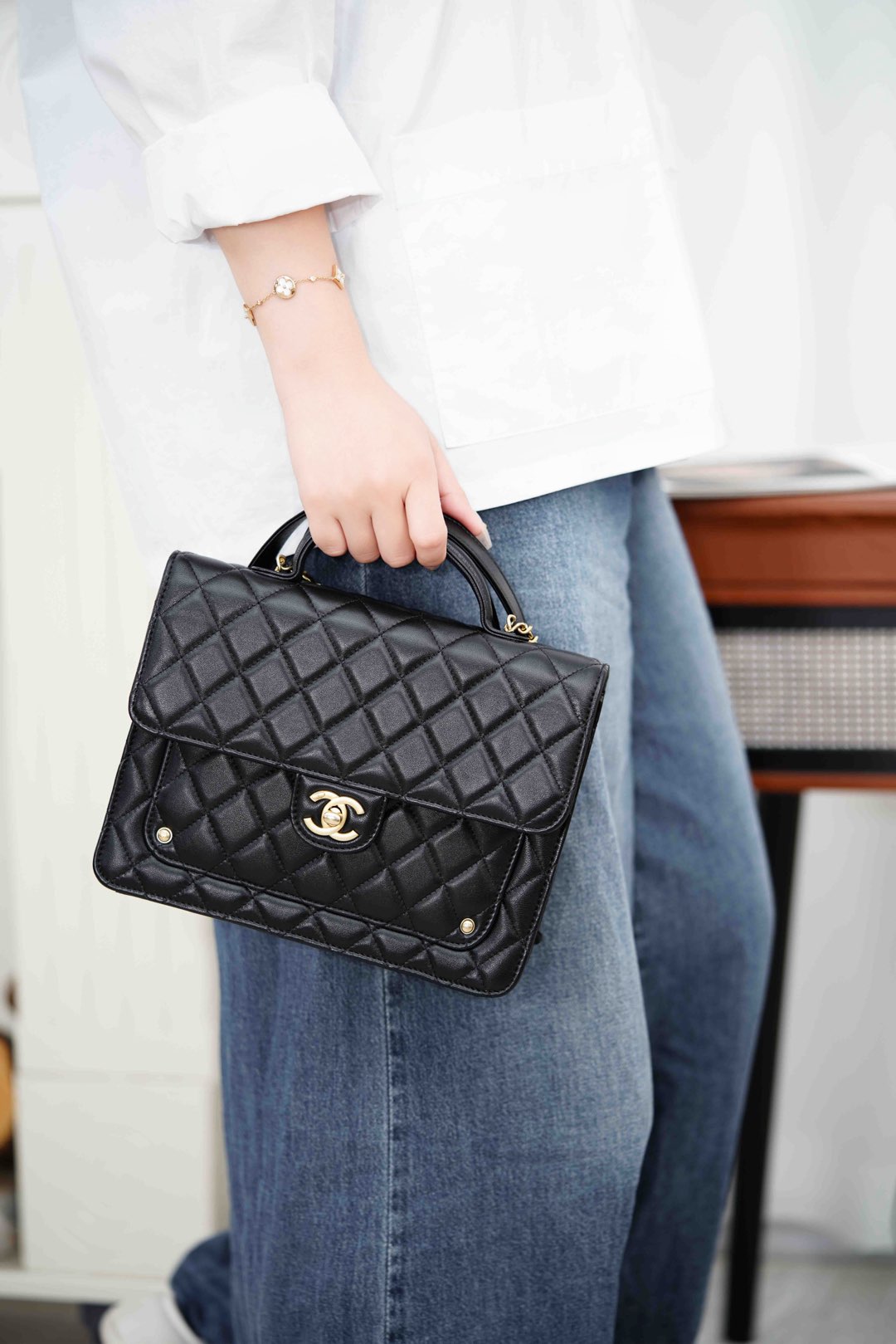 Chanel 25B Bag Black