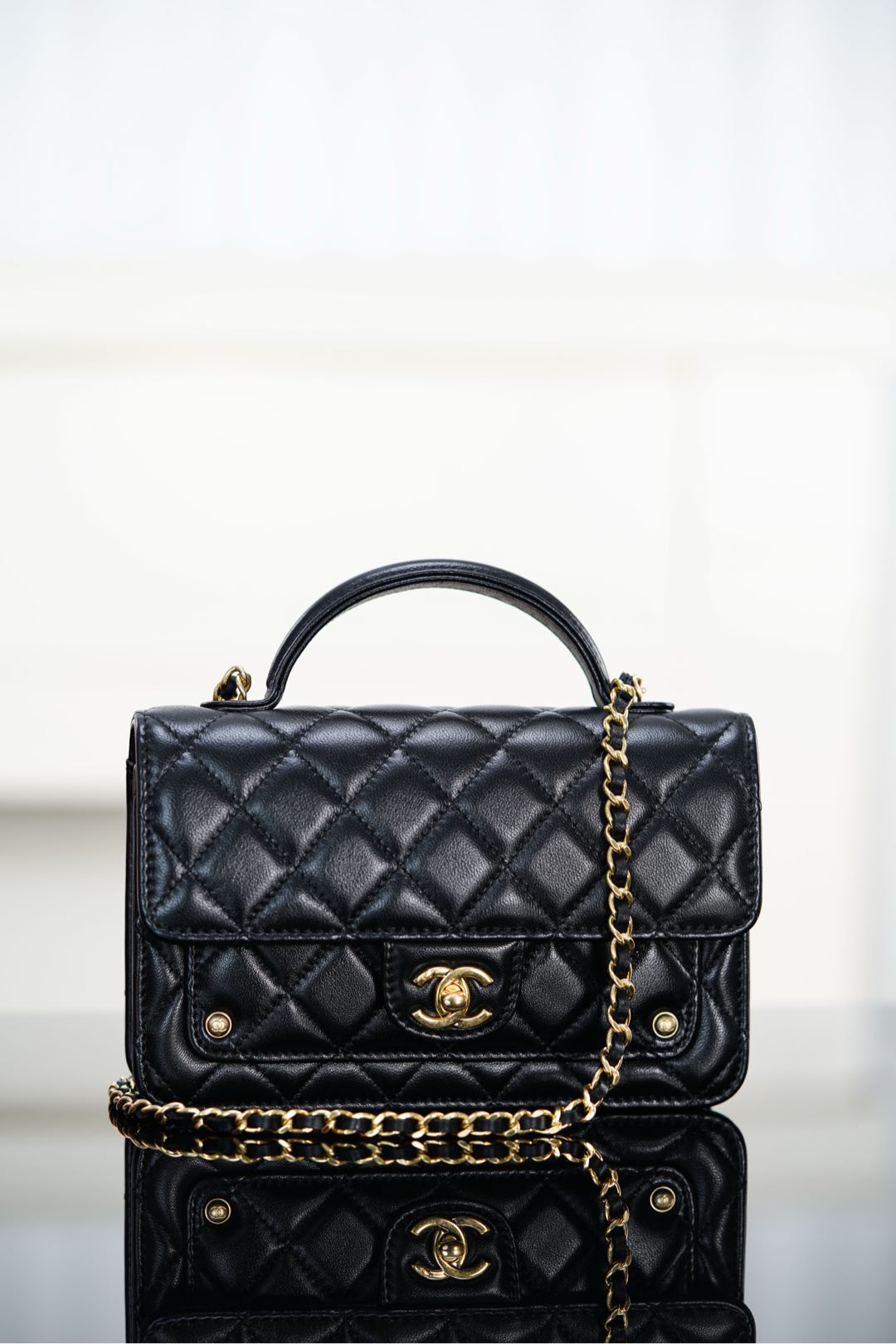 Chanel 25B Bag Woc Black