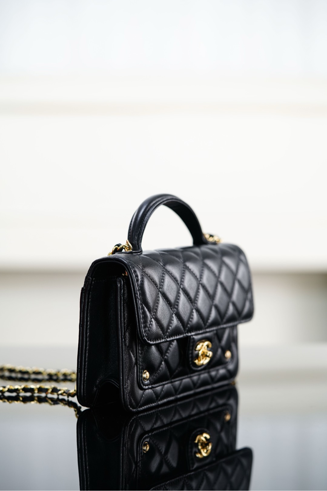 Chanel 25B Bag Woc Black