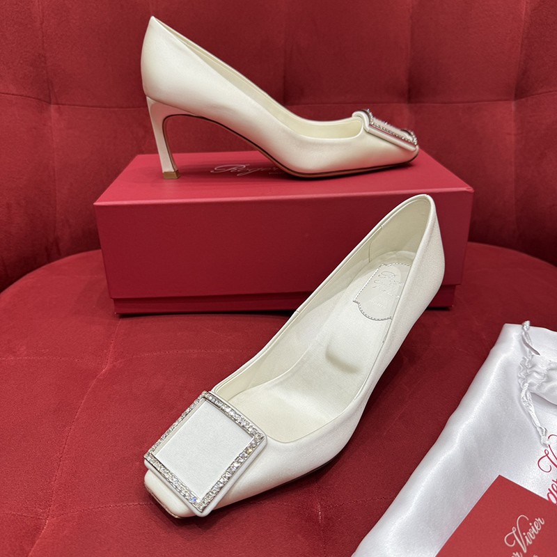 Roger Vivier Trompette Heel 7cm White