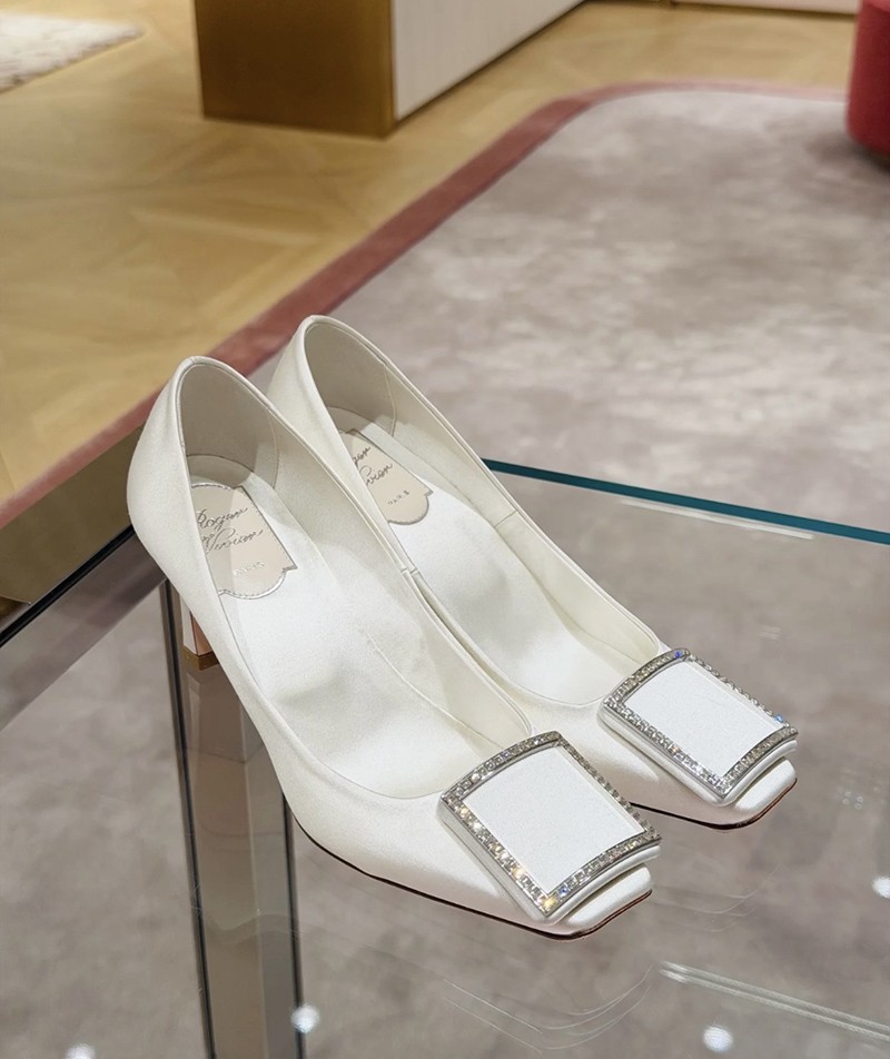 Roger Vivier Trompette Heel 7cm White