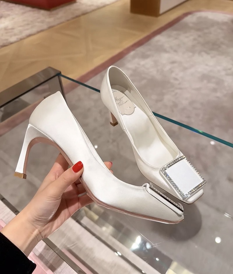 Roger Vivier Trompette Heel 7cm White