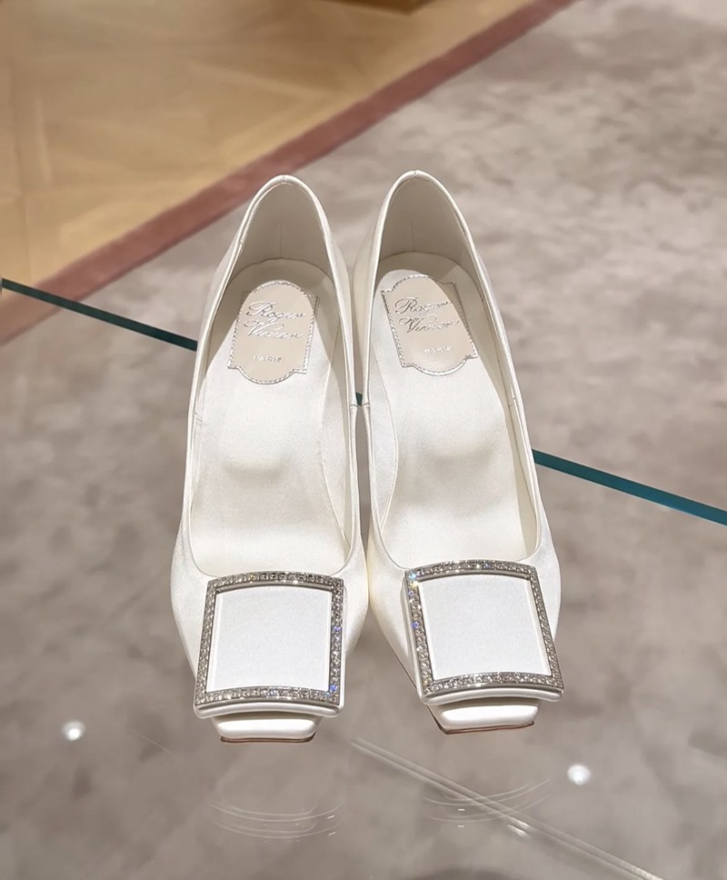 Roger Vivier Trompette Heel 7cm White