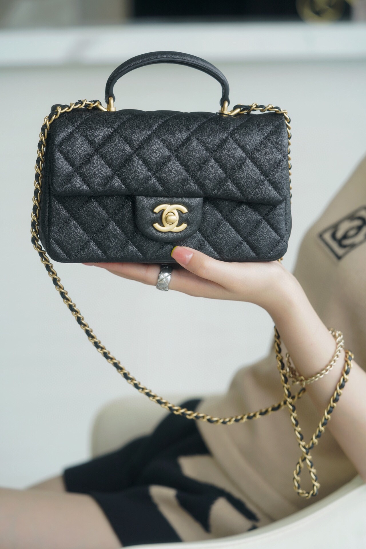 Chanle 2021 SS Classic Flap Mini Black