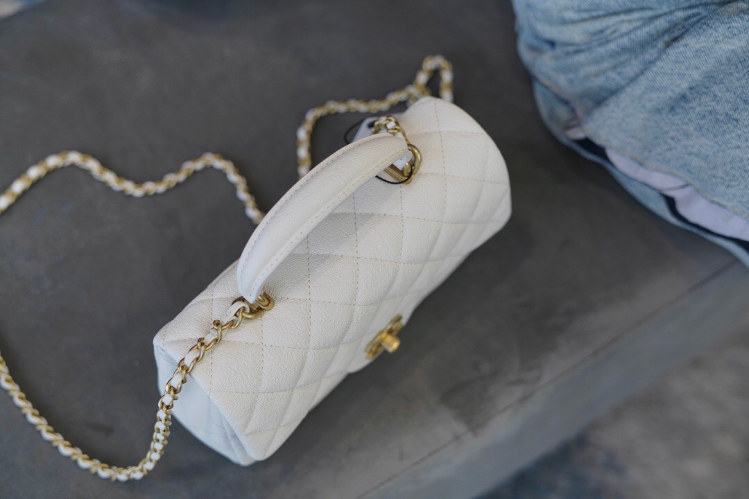 Chanle 2021 SS Classic Flap Mini White