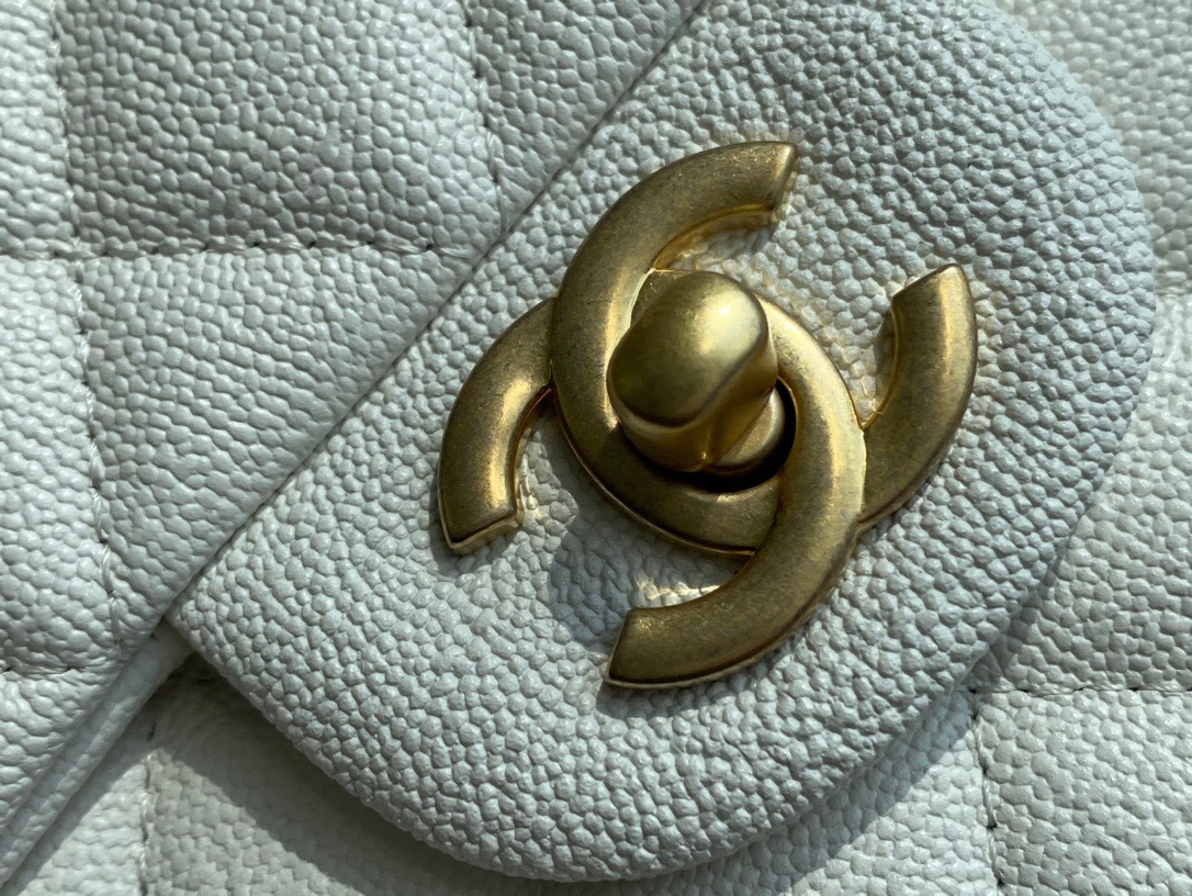 Chanle 2021 SS Classic Flap Mini White