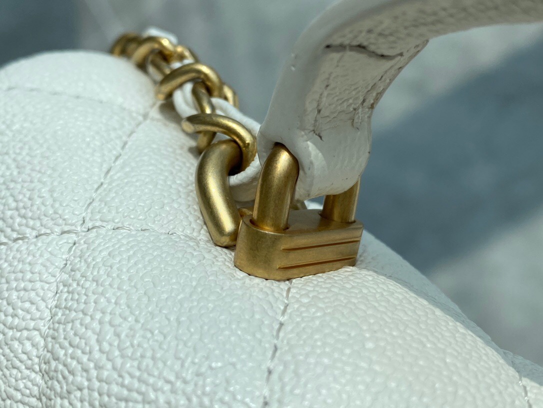 Chanle 2021 SS Classic Flap Mini White