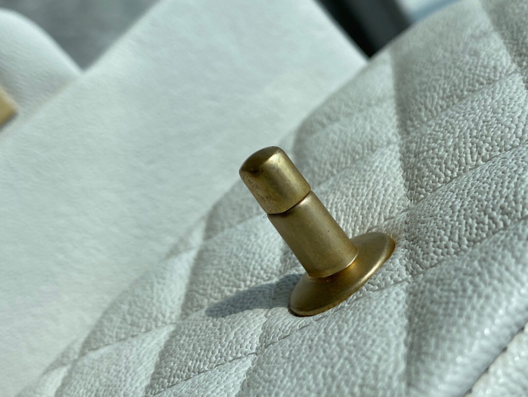 Chanle 2021 SS Classic Flap Mini White