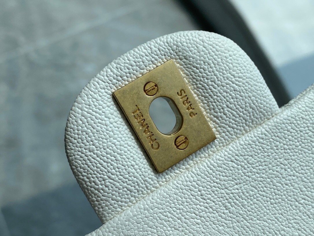 Chanle 2021 SS Classic Flap Mini White