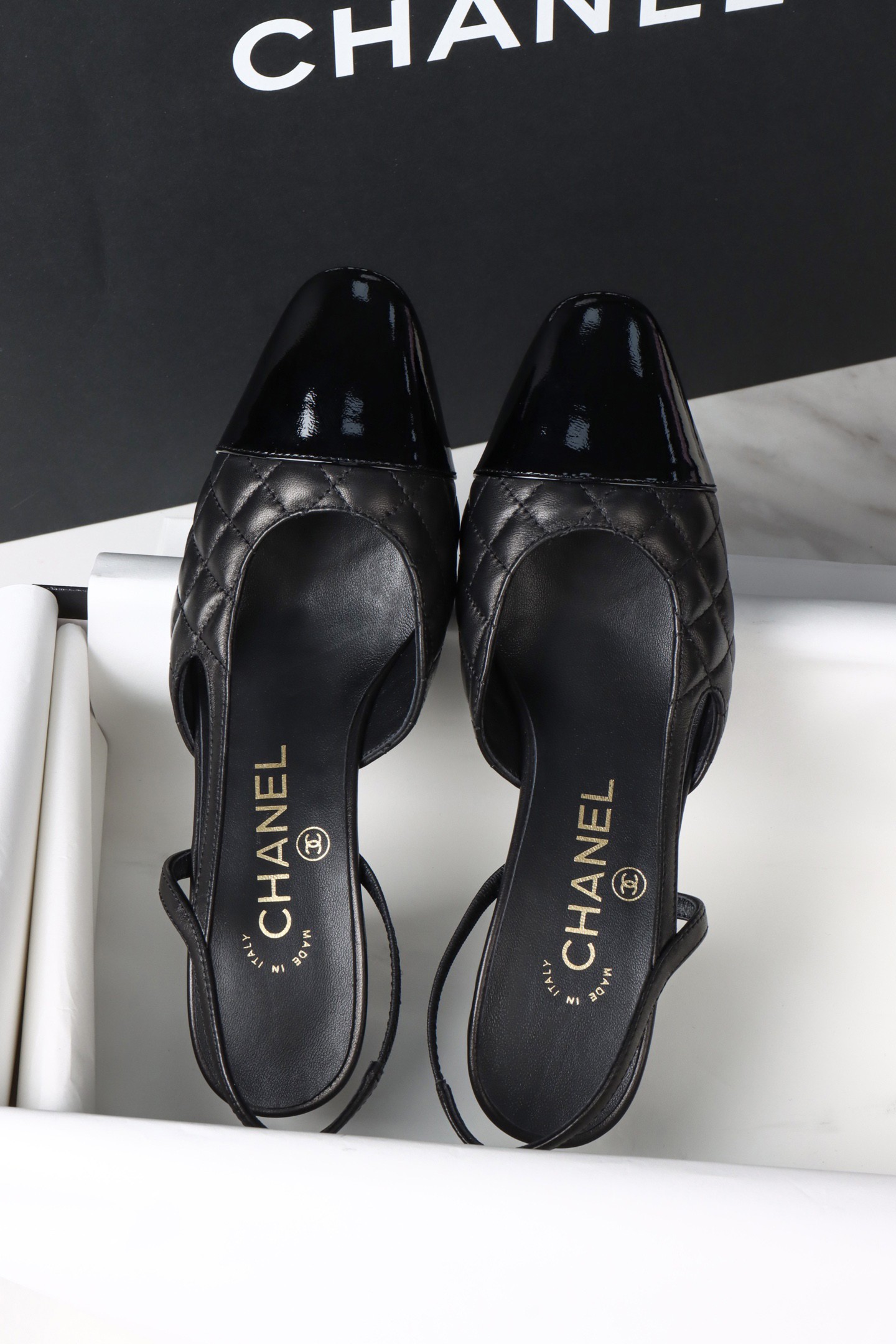 Chanel 25K Slingback High Heel 046
