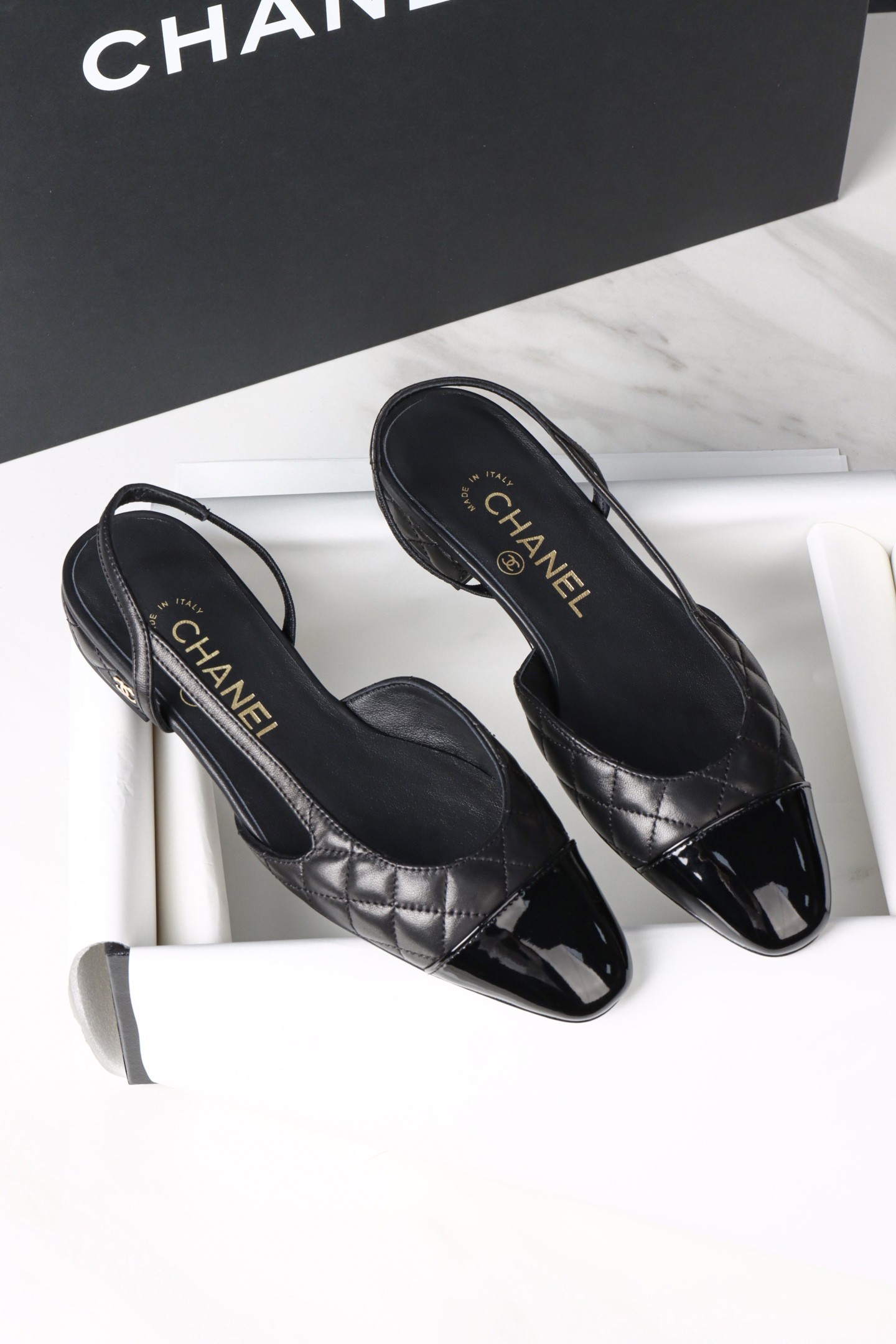 Chanel 25K Slingback Flat 045