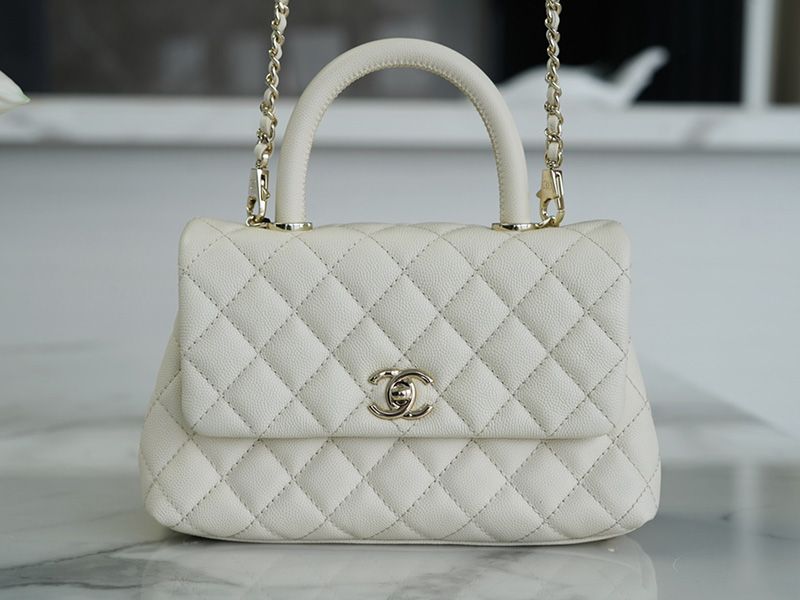 Chanel CoCo Handle Small White
