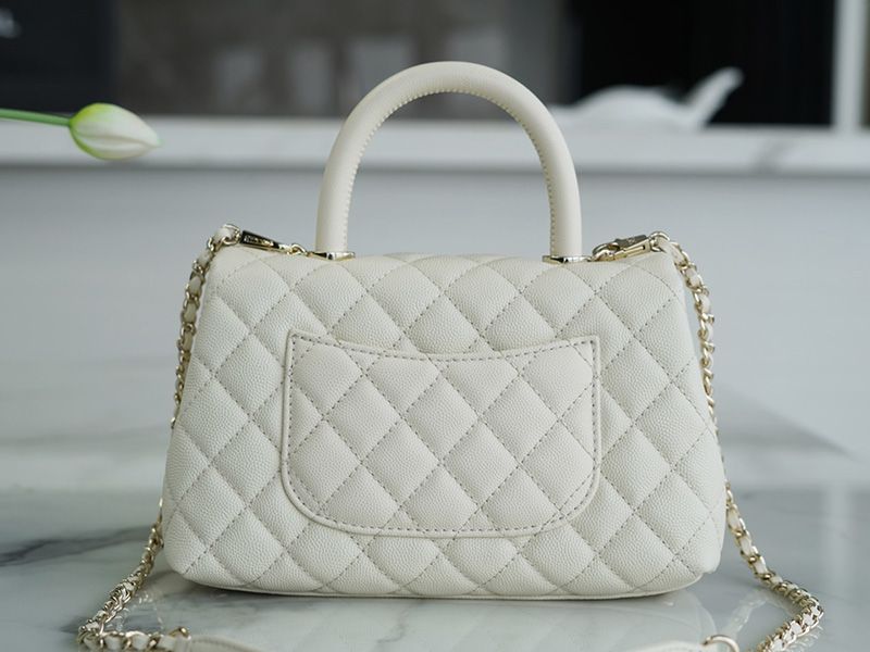 Chanel CoCo Handle Small White