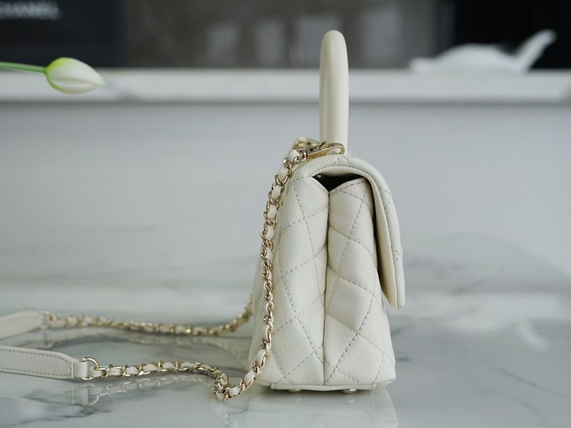 Chanel CoCo Handle Small White