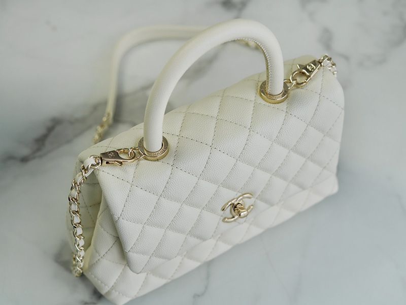 Chanel CoCo Handle Small White