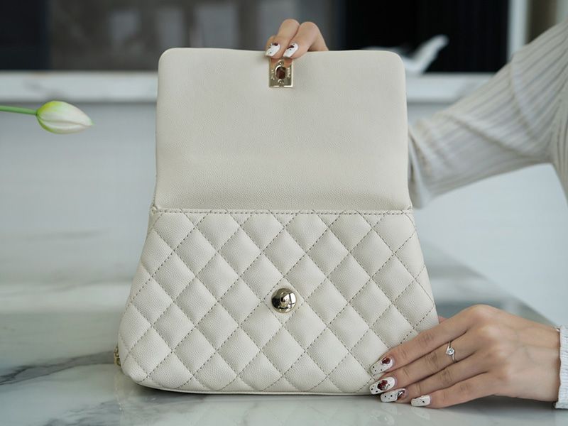 Chanel CoCo Handle Small White
