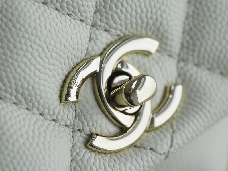 Chanel CoCo Handle Small White