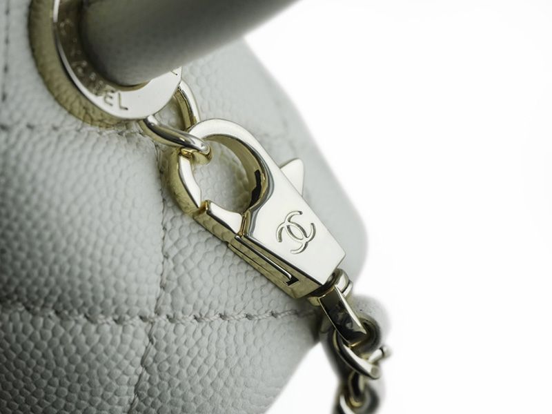 Chanel CoCo Handle Small White